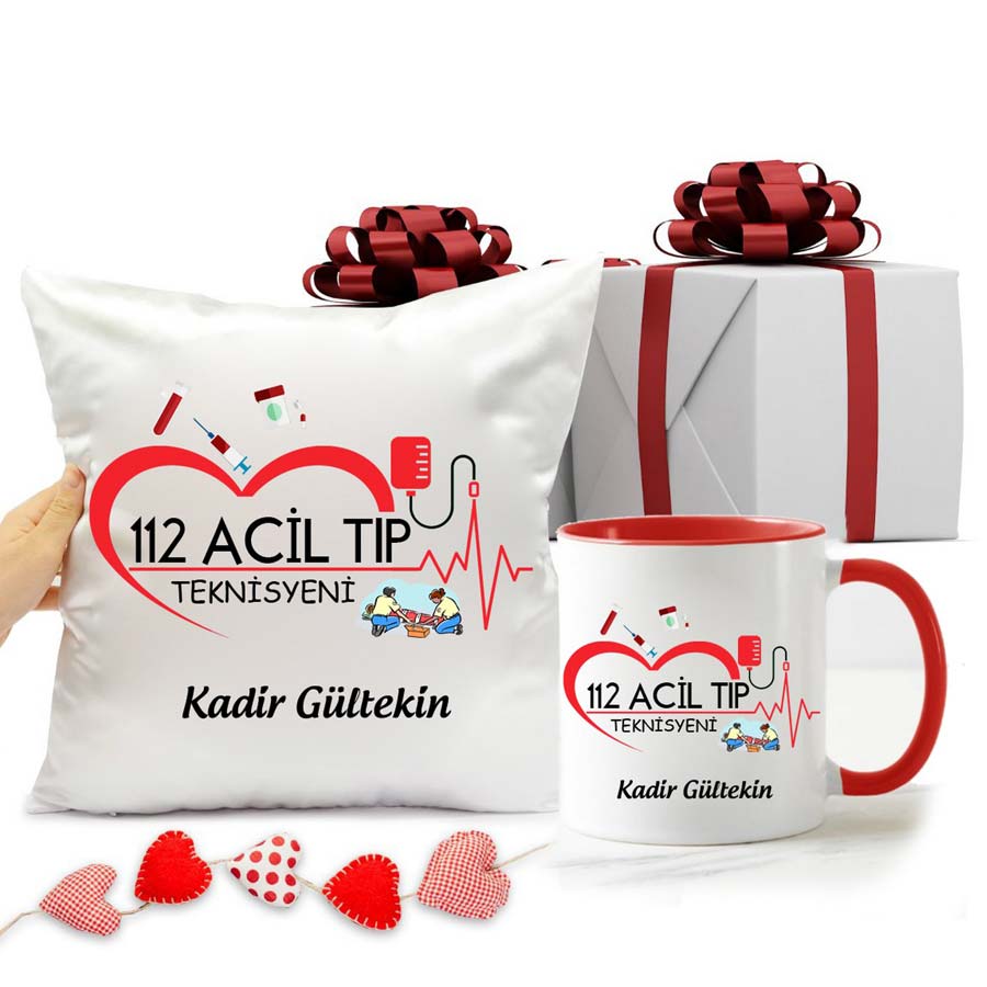 112 Acil Tıp Teknisyeni Kupa Bardak Ve Yastık