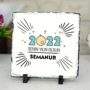 - 2022 Mesajlı Taş Çerçeve  - 2022 Mesajlı Taş Çerçeve