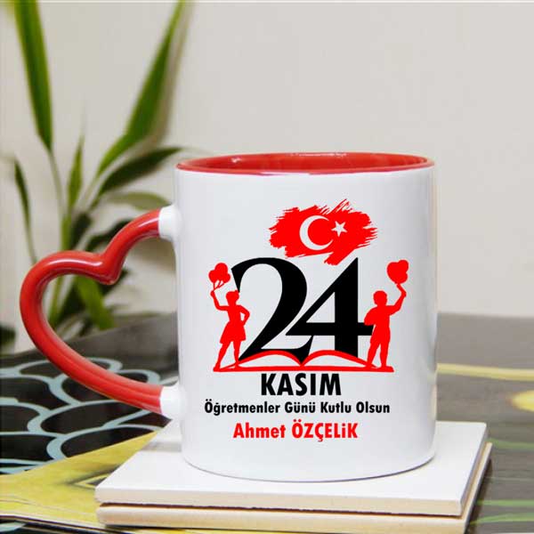 24 Kasım Öğretmenler Günü Kutlu Olsun Kupa Bardak