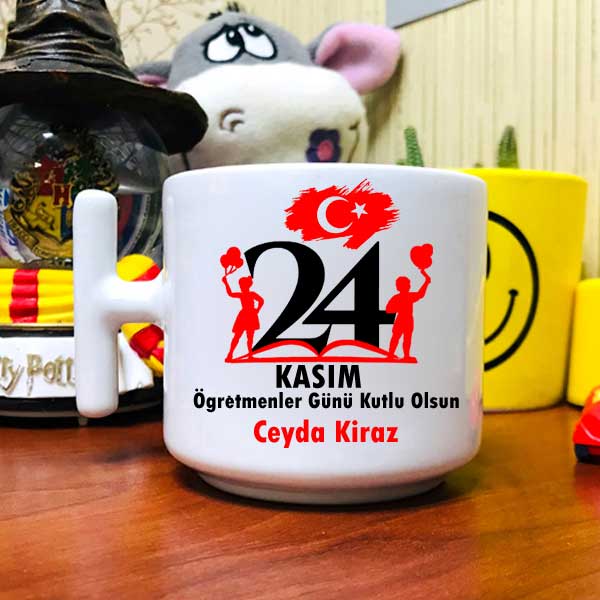 24 Kasım Öğretmenler Gününüz Kutlu Olsun Latte Fincanı