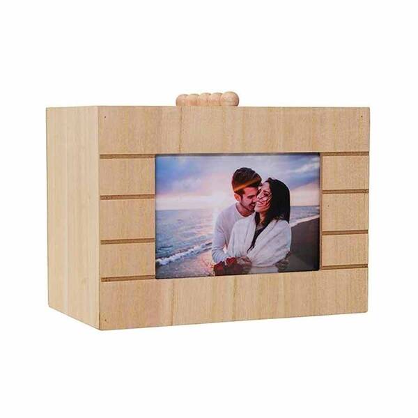 Ahşap Sandıklı 10cmx15cm Fotoğraf Albümü