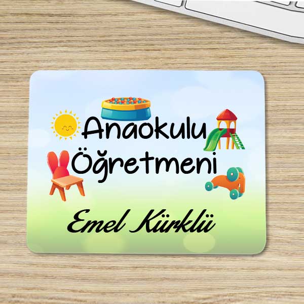 Anaokulu Öğretmenine Hediye Mouse Pad