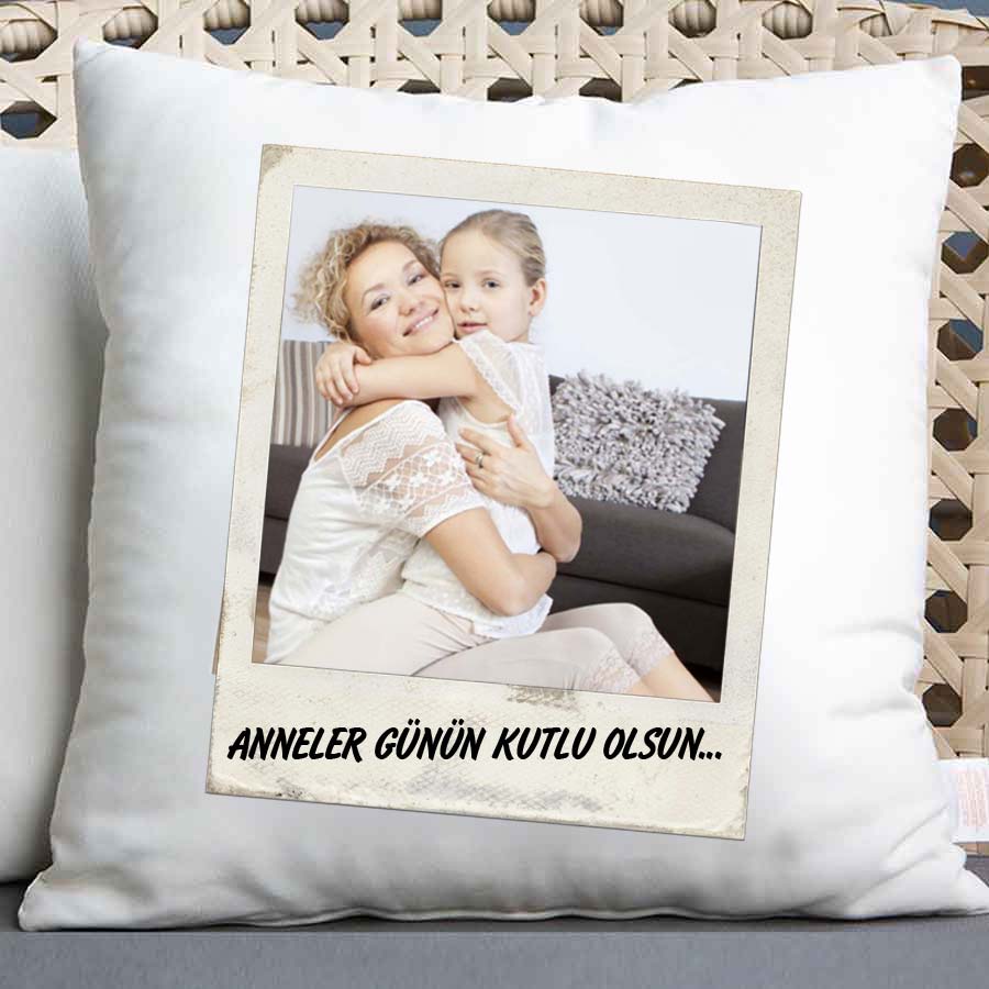 Anneler Günü Hediyesi Fotoğraflı Yastık