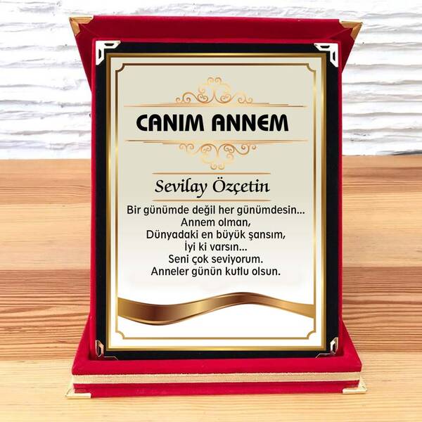 Anneler Günü Hediyesi Plaket