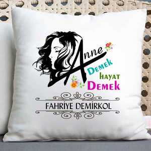 - Annelere Hediye Özel İsimli Yastık  - Annelere Hediye Özel İsimli Yastık