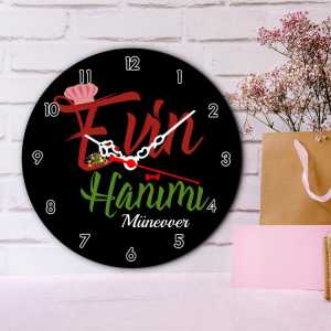  - Anneye Hediye Evin Hanımı Duvar Saati