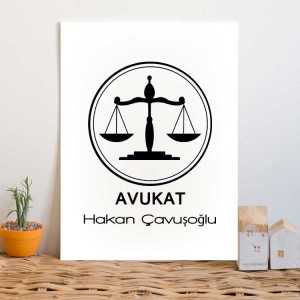  - Avukata Hediye Kanvas Tablo