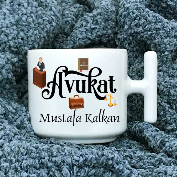 Avukata Özel Latte Fincanı