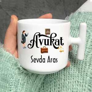 Avukata Özel Latte Fincanı - Thumbnail