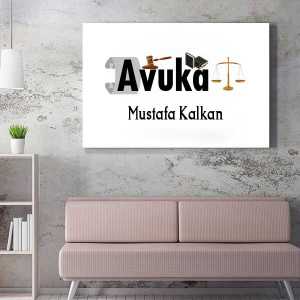  - Avukatlara Hediye Kanvas Tablo