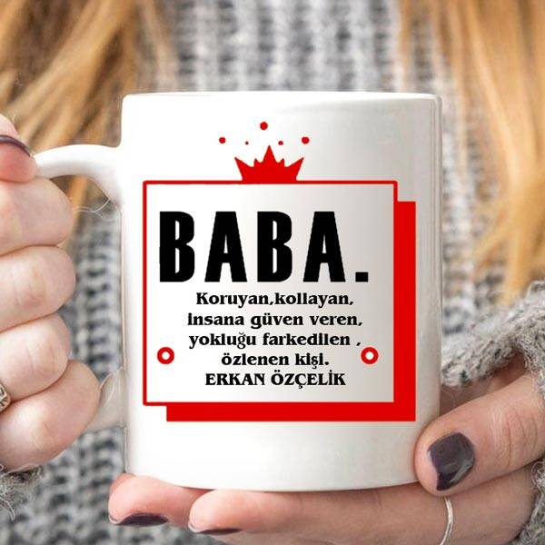 Baba Anlamlı Kupa Bardak