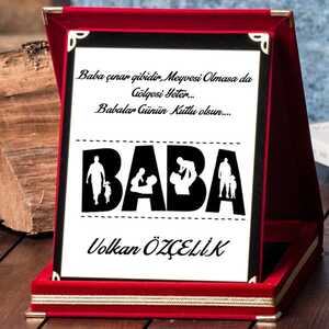  - Baba Tasarımlı Plaket