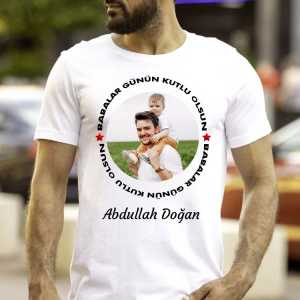  - Babalar Günün Kutlu Olsun Fotoğraflı Tişört
