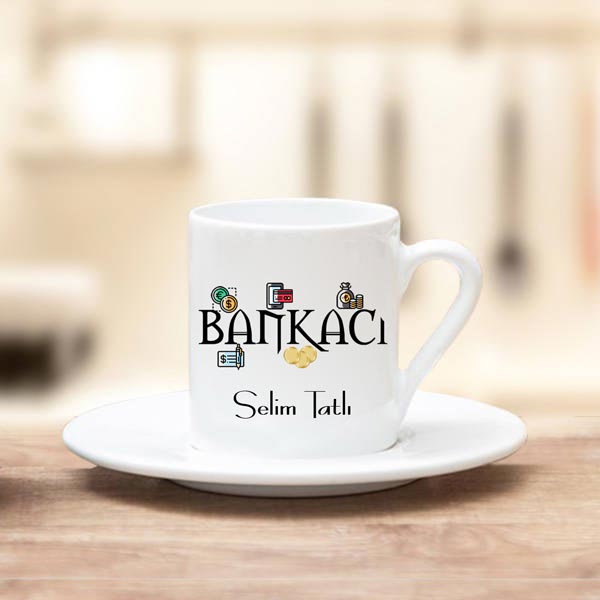 Bankacı Türk Kahve Fincanı