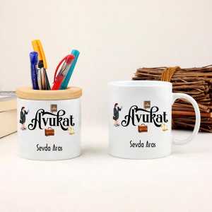  - Bayan Avukat Kupa ve Kalemlik Hediye Seti