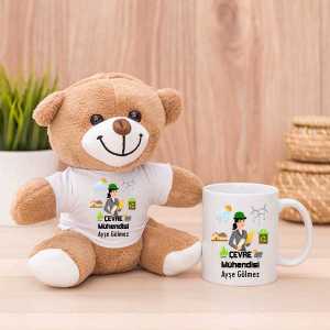 - Bayan Çevre Mühendisine Hediye Peluş Ayıcık ve Kupa Bardak  - Bayan Çevre Mühendisine Hediye Peluş Ayıcık ve Kupa Bardak
