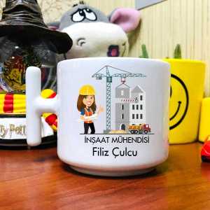 - Bayan İnşaat Mühendisi Latte Fincanı  - Bayan İnşaat Mühendisi Latte Fincanı