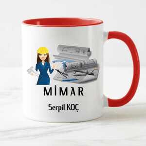 Bayan Mimar Kupa Bardak - Thumbnail