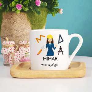 Bayan Mimar Türk Kahve Fincanı - Thumbnail