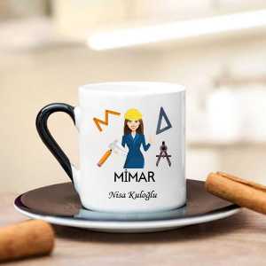 Bayan Mimar Türk Kahve Fincanı - Thumbnail