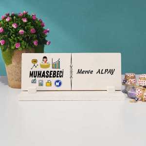  - Bayan Muhasebeci Masa İsimliği