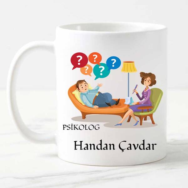 Bayan Psikologa Hediye Kupa Bardak