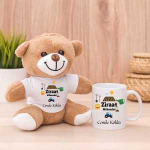 - Bayan Ziraat Mühendisine Hediye Peluş Ayıcık ve Kupa Bardak  - Bayan Ziraat Mühendisine Hediye Peluş Ayıcık ve Kupa Bardak