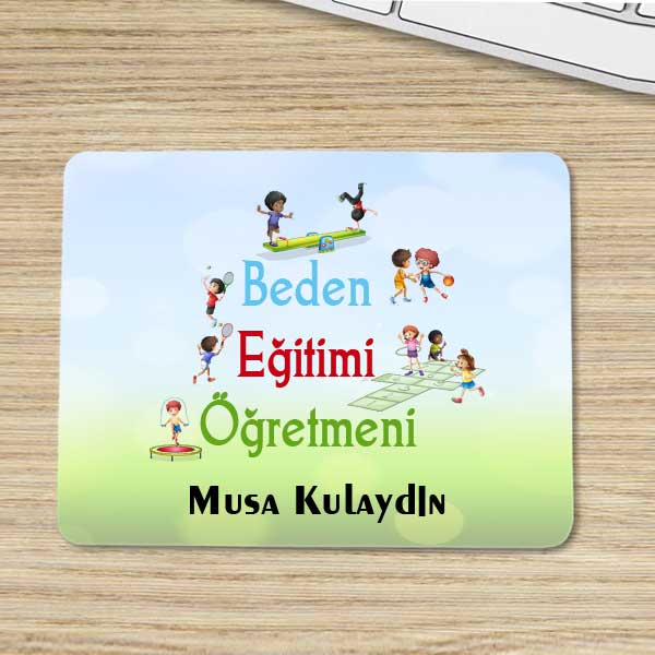 Beden Eğitimi Öğretmenine Hediye İsimli Mouse Pad