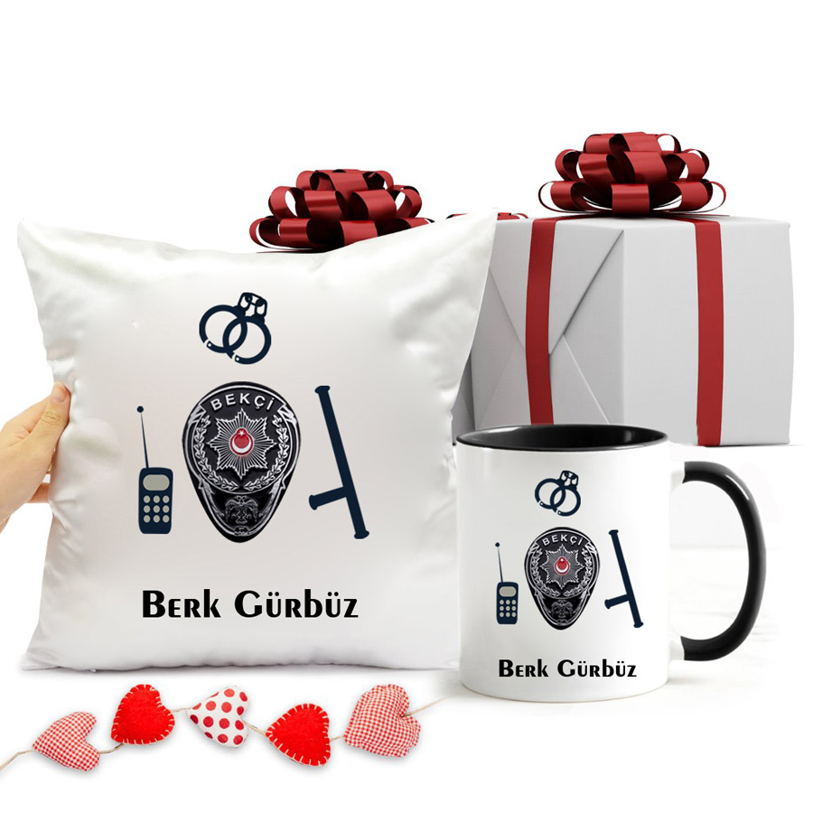 Bekçi Kupa Bardak Ve Yastık