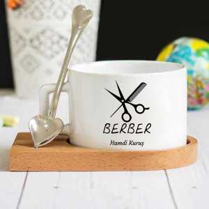 - Berber Ahşap Altlıklı Lüks Fincan Seti  - Berber Ahşap Altlıklı Lüks Fincan Seti