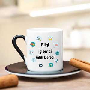 Bilgi İşlemci Türk Kahve Fincanı - Thumbnail