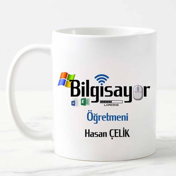 Bilgisayar Öğretmenine Hediye Kupa Bardak