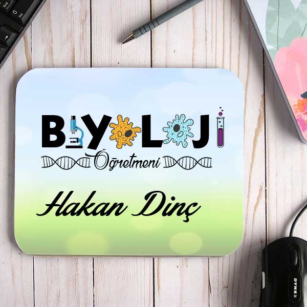 Biyoloji Öğretmenine Hediye İsimli Mouse Pad