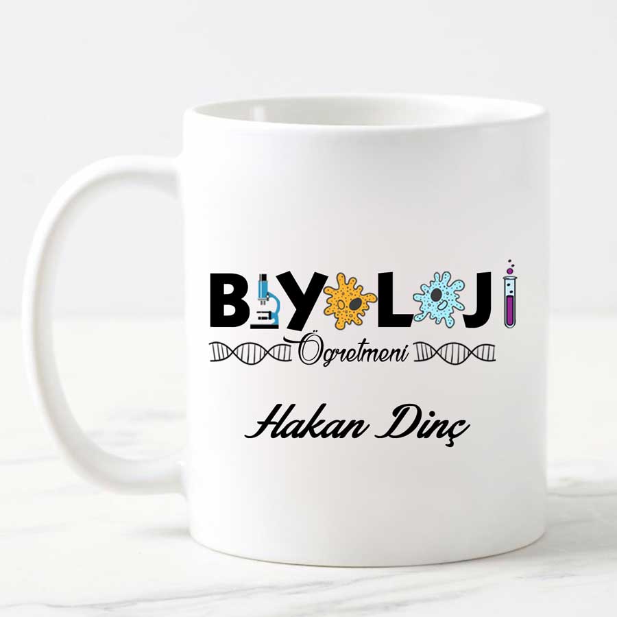 Biyoloji Öğretmenine Hediye Kupa Bardak
