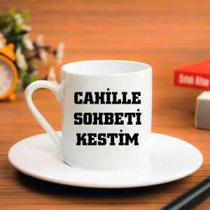 Cahille Sohbeti Kestim Türk Kahvesi Fincanı - Thumbnail