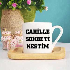 Cahille Sohbeti Kestim Türk Kahvesi Fincanı - Thumbnail