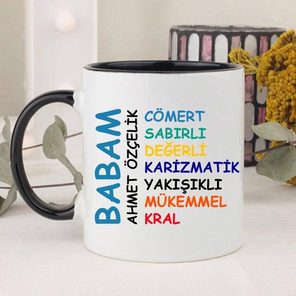 Canım Babam Yazılı İsimli Kupa Bardak