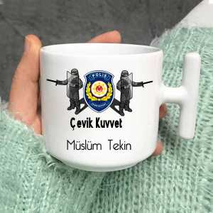 - Çevik Kuvvet Polisi Latte Fincanı
