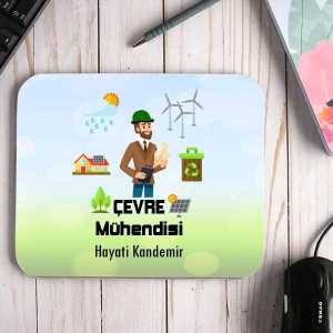 Çevre Mühendisine Hediye İsimli Mouse Pad - Thumbnail