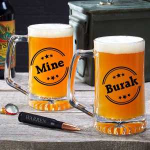 - Çiftlere Özel İsimli 2'li Bira Bardağı  - Çiftlere Özel İsimli 2'li Bira Bardağı