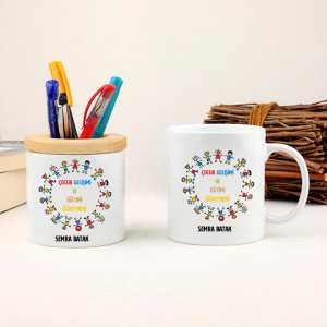 - Çocuk Gelişimi ve Eğitimi Öğretmenine Hediye Kupa Bardak ve Kalemlik Seti  - Çocuk Gelişimi ve Eğitimi Öğretmenine Hediye Kupa Bardak ve Kalemlik Seti