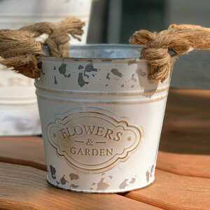 Dekoratif Metal Saksı - Thumbnail