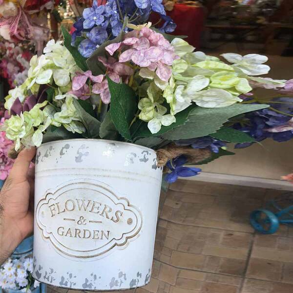 Dekoratif Metal Saksı Dekoratif Metal Saksı