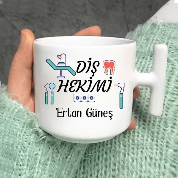 Diş Hekimine Özel Latte Fincanı