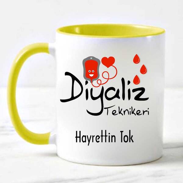 Diyaliz Teknikerine Hediye Kupa Bardak