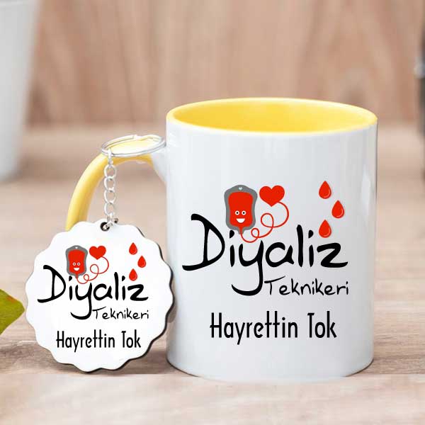 Diyaliz Teknikerine Hediye Kupa Bardak Ve Anahtarlık