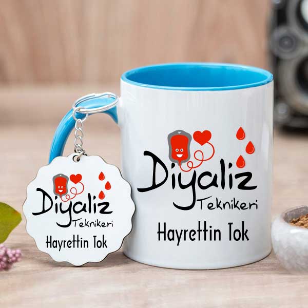 Diyaliz Teknikerine Hediye Kupa Bardak ve Anahtarlık