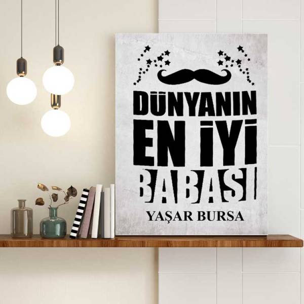 Dünyanın En İyi Babası Kanvas Tablo