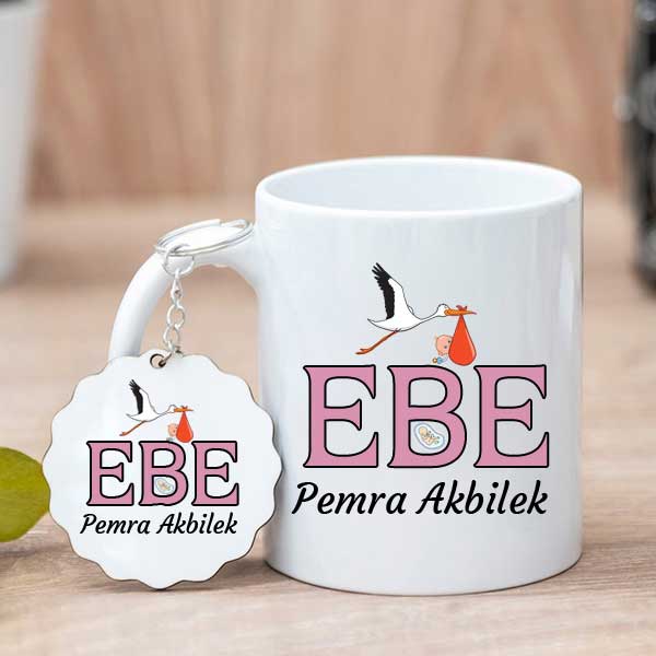 Ebeye Hediye Kupa Bardak Ve Anahtarlık