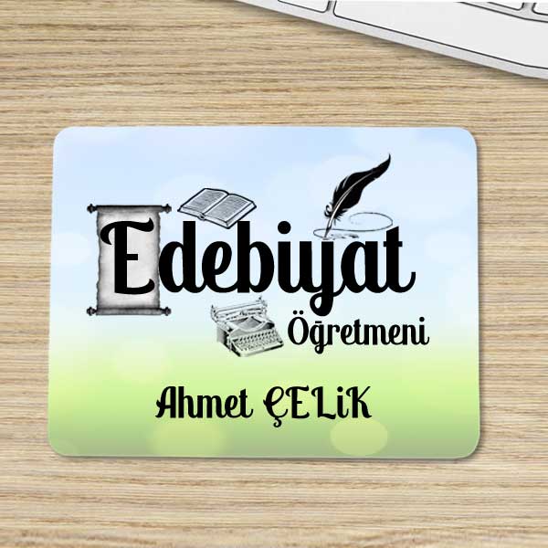 Edebiyat Öğretmenine Hediye İsimli Mouse Pad